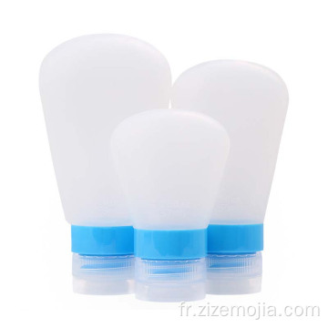 Bouteilles de recharge portables en plastique Conteneurs de voyage en silicone